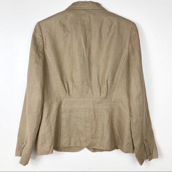 Talbots Irish Linen Beige Blazer - Picture 9 of 13